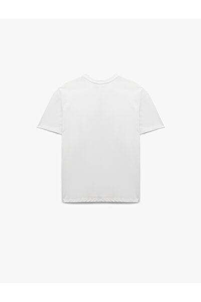 Koton Cotton Short Sleeve Crew Neck Bow Printed Oversize T-Shirt