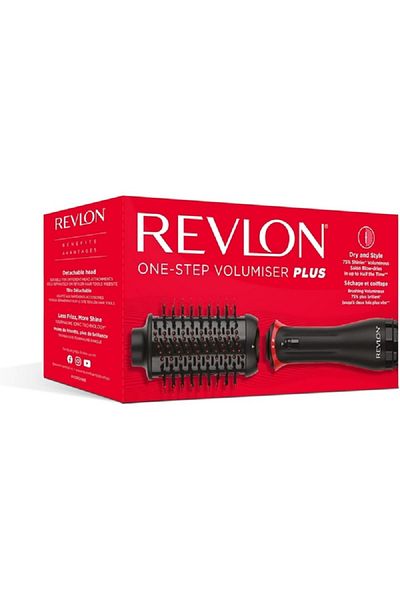 Revlon 1100W One-Step Hair Volumizer and Styler with Detachable Head Black and Red Length:28 cm