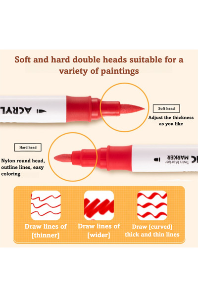 Deli HM924-12 Acrylic Marker Set 12pcs – ideal for multi-surface creative drawing