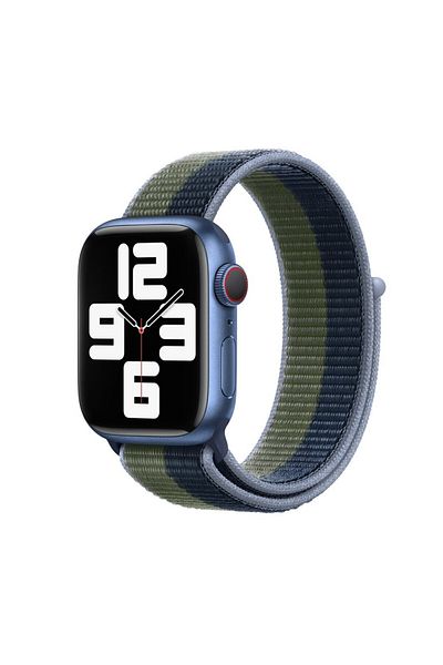 THD THD brand sport loop textile strap for Apple Watch 45 mm, universal size, series 7 and series 8,