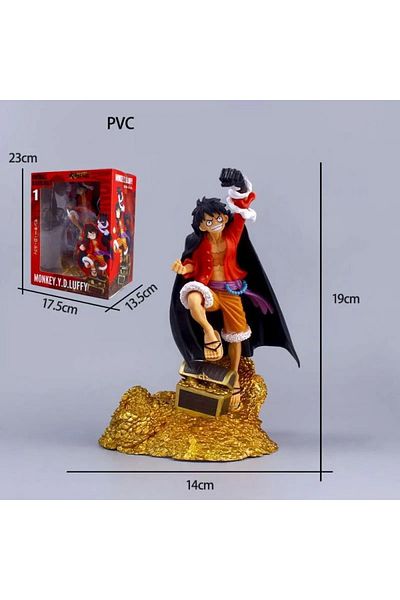 rexa Anime Unisex PVC Model Toy High Quality Golden Base Luffy Chopper One Piece