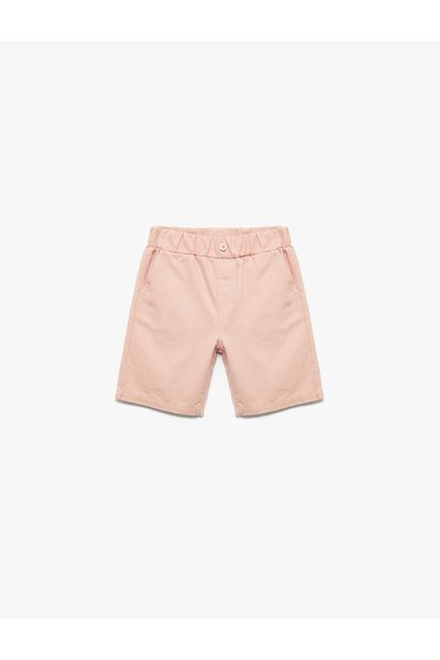 Koton Basic Shorts with Elastic Waist and Cotton Pockets