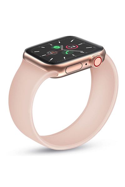 THD Pink sand silicone strap solo loop for Apple Watch 38/40/41 mm series 1,2,3,4,5,6,7,8