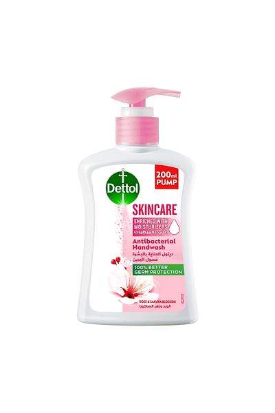 Dettol Handwash Liquid Soap Skincare Pump Rose & Sakura 200
