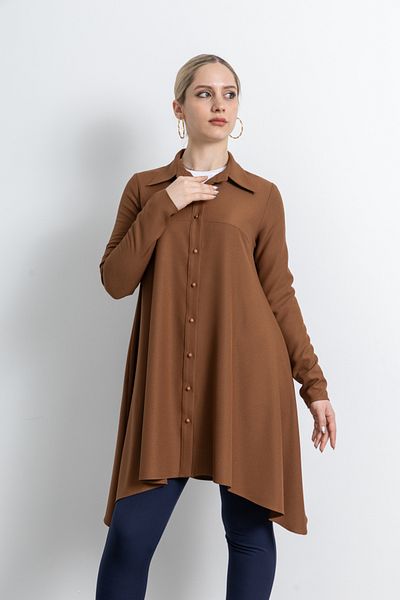 TUĞBA ERGÜL Women's Crepe Fabric Tunic 1230