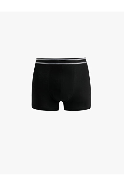 Koton Σετ μπόξερ 3 τεμαχίων με βαμβακερή στάμπα με λεπτομέρεια μέσης