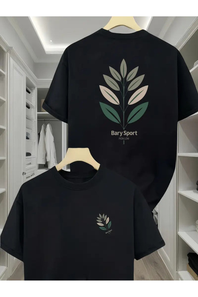 AEMİ Tricou oversize cu decolteu rotund cu imprimeu unisex