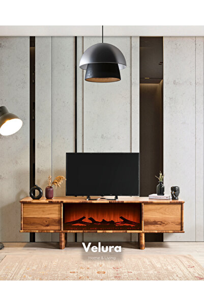 Velura Home & Living Şömineli Tv Ünitesi