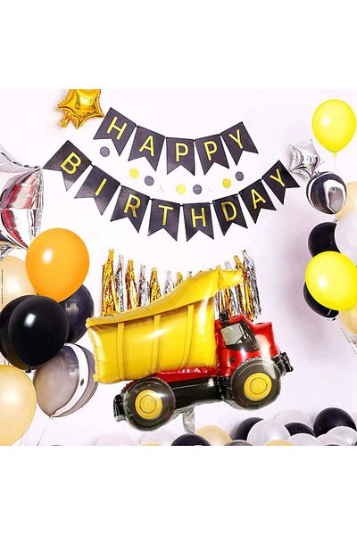 Feelairy 7th birthday set, latex/foil, multicolor, 16 pieces