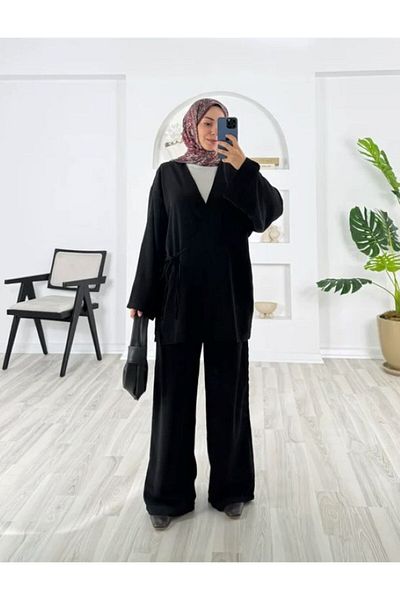 EFSUN MODA Kimono Pants Suit Cupra Fabric