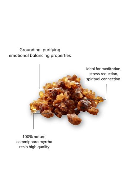 Shamanics Smirna naturala, rasina pura Commiphora Myrrha, 100g, aroma sacra, relaxare si purificare