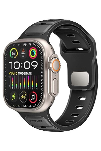 Promate PROMATE Dual-Colour Apple Watch Band with Dust-Proof UV Treated Surface, Rust-Resistant Stainless-St