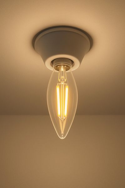 LEDOLET Bec LED Filament Ledolet 4W, C35, E14, 2700K, Lumină Caldă