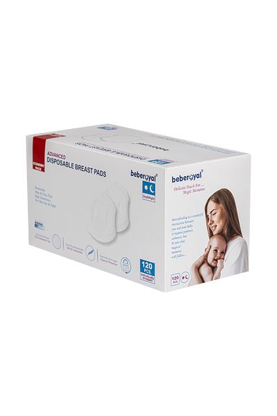 Beberoyal Tampoane pentru san super absorbante ambalate individual, 120 bucati, BR