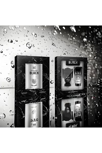 Intisimo Gift Set Invincible Black Case, Men, Perfume 50 ml+After Shave 50 ml - Montage Brands