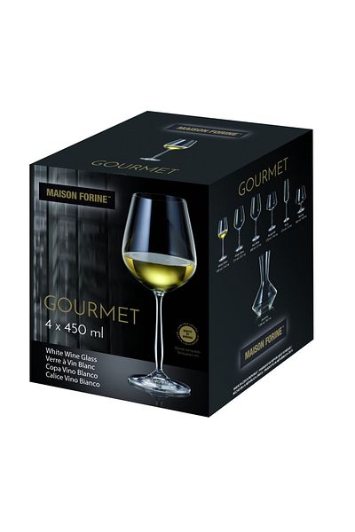 MAISON FORINE Set 4 pahare vin alb 450ml, Gourmet