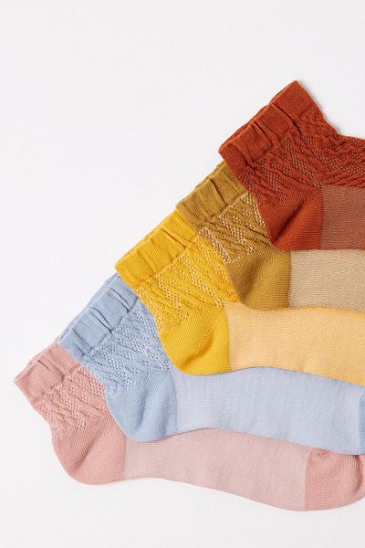Katia&Bony Women's Pack of 5 Multi-Colored Booties and Socks