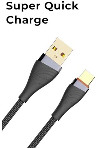 Glassology Braided Cable 30W USB to Type C 1m - Fast Charging, Durable Design, Optimal Length - Univ