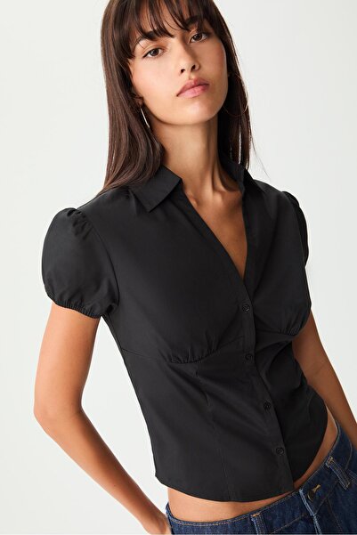 Stradivarius Fitted short sleeve shirt