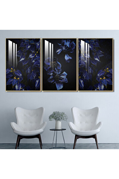 SND ثلاث لوحات جدارية خشبية مع برواز خشبي شامبين و طبقة من الاكريلك الشفاف