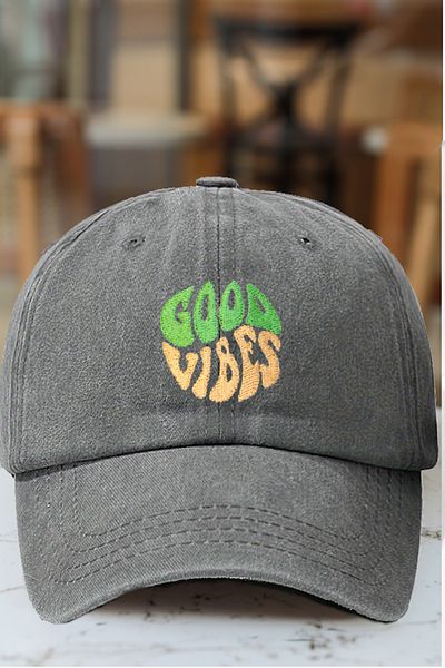 CAP BROS Good Vibes Embroidered Tinsel Cap Hat