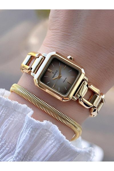 Essence Steel Case and Cord 2 Years Warranty 3 Atm Water Resistant Women Wristwatch+Bracelet Sdf140