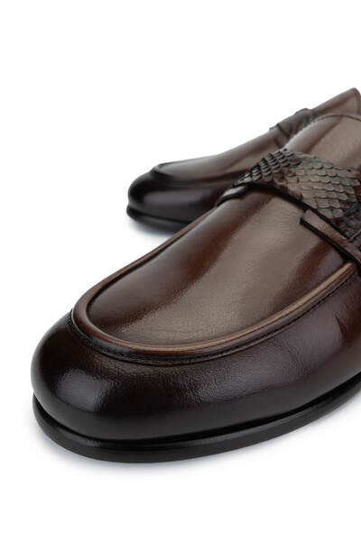 Tamer Tanca Erkek Hakiki Deri Taba Klasik Ayakkabı