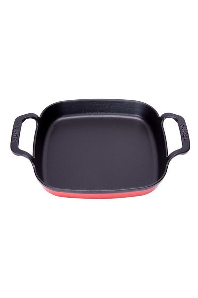 Sürel Square Flat Sahan Red 22 cm