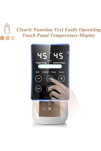 Yelajoy Baby Bottle Warmer,6-in-1 Automatic BPA-Free,LCD Display, Temperature Control,with Night Light
