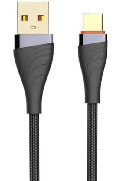 Glassology Braided Cable 30W USB to Type C 1m - Fast Charging, Durable Design, Optimal Length - Univ