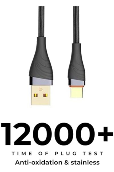 Glassology Braided Cable 30W USB to Type C 1m - Fast Charging, Durable Design, Optimal Length - Univ