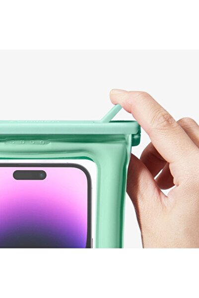 Spigen Aqua Shield Floating WaterProof iPX8 Sertifikalı Su Geçirmez Yüzer Kılıf (2 Adet) A610 Mint ACS06019