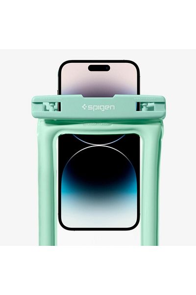 Spigen Aqua Shield Floating Universal Waterproof Phone case 2 Pack IPX8 Pouch A610 - Mint