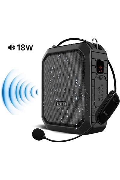 BALQRA Voice amplifier with wireless microphone BALQRA®, Portable, Clear sound, 12 hours of autonomy, Power bank