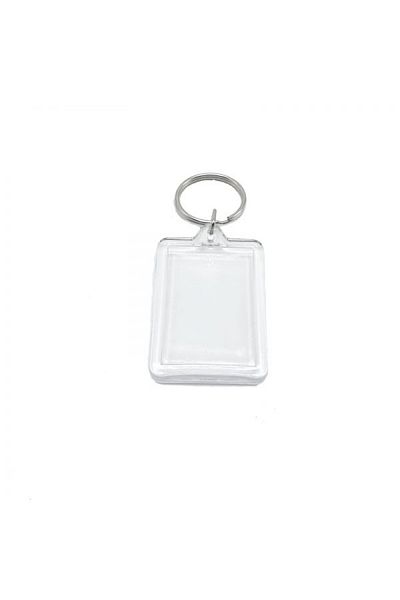 Flaro Keychain, Size 35x24 Mm, Model I, Rectangular Shape, With Ring