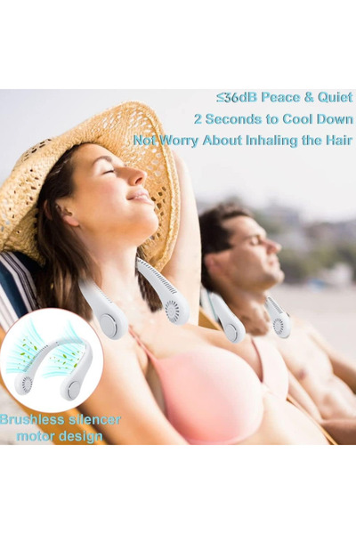 OEM Portable neck fan, white