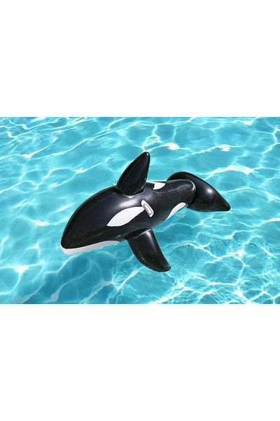 BESTWAY Large inflatable whale with handles 203x102 cm
