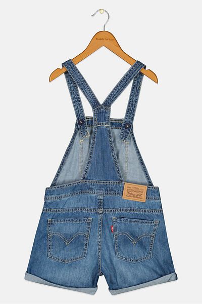 Levi's Kids Girl Shortall Playsuit, Blue