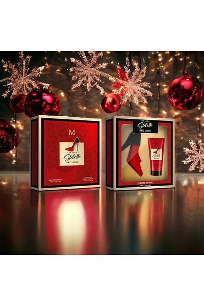 Intisimo Stiletto Red Love Set, Women, Perfume 50 ml + Body Lotion 50 ml - Montage Brands