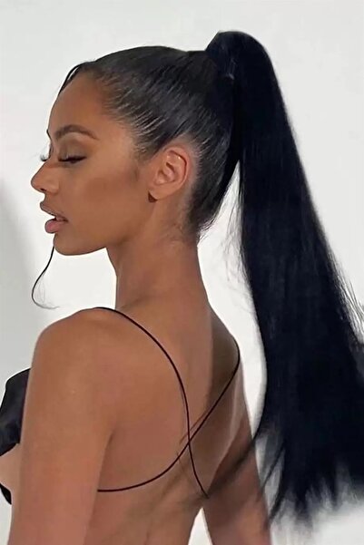 shai Siyah Renk Düz At Kuyruğu Saç (60cm)