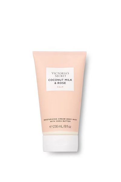 Victoria's Secret Cremă de curățare hidratantă, lapte de cocos cu trandafir, Victoria's Secret, 236 ml