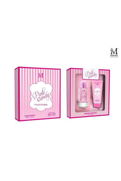 Intisimo Pink Candy Set, Women, Perfume 50 ml + Body Lotion 50 ml - Montage Brands