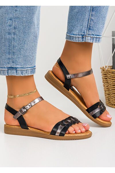 starlike Sandale dama negre A010