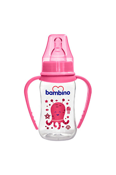 Bambino Classic PP Feeding Bottles With Grip 150 ml Pink
