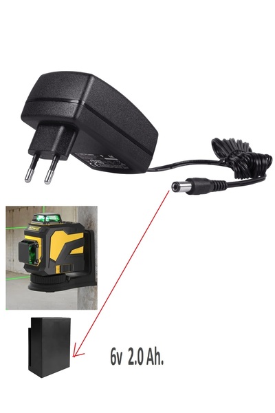 Depolife Lazer Seviye Belirleyici cihaz için Yedek Şarj Adaptörü Üniversal Ça...