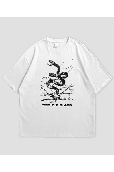 SVART WEAR Feed the Chaos Unisex Oversized T-Shirt