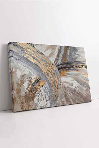 KOSS Dijital Tablou de pânză cu model abstract auriu, tablou cu model abstrac...