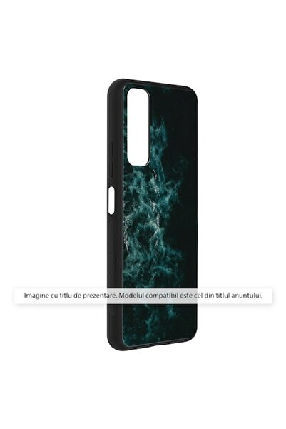 Techsuit Husa Pentru Samsung Galaxy S21 FE, Glass Durable, Spate din Sticla Securizata, Blue Nebula