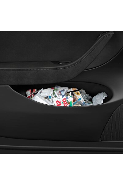 Spigen Tesla Model Y (2024-2023) Trash Can + Include 50Pcs Garbage Bags Black To281 - Acp09183