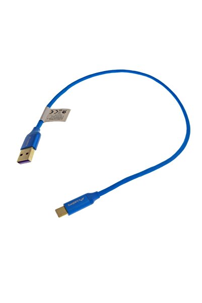Lanberg Cablu Date/Incarcare USB-A USB-C 0.5m Albastru